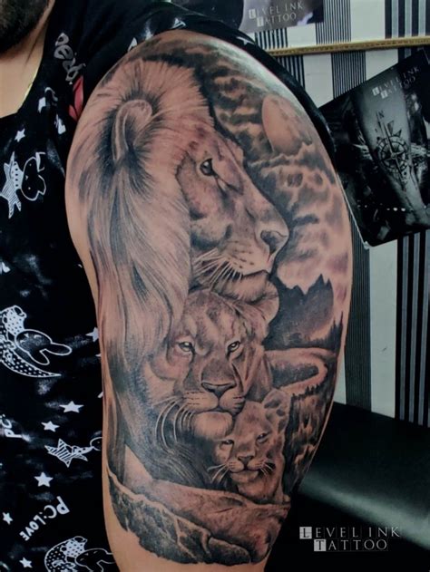 lion family tattoo|lion family tattoo for men.